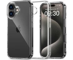 Apple iPhone 16 Tech-Protect Flexair Hybrid Clear dėklas telefonui skaidrus