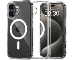 Apple iPhone 16 Tech-Protect FlexAir Hybrid MagSafe Clear dėklas telefonui skaidrus