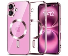 Apple iPhone 16 Tech-Protect MagFlex MagSafe dėklas telefonui rožinės spalvos
