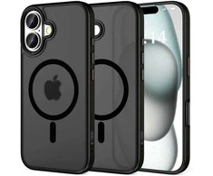 Apple iPhone 16 Tech-Protect Magmat MagSafe Matte dėklas telefonui juodos spalvos