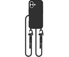 Apple iPhone 16 Tech-Protect Magnecklace MagSafe dėklas telefonui juodos spalvos