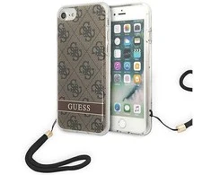 „Guess“ GUOHCI8H4STW „Apple iPhone SE 2022 / SE2020 / 7/8“ rudas kietas dėklas 4G spausdintas dirželis