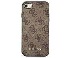 Guess GUHCI8G4GFBR Apple iPhone SE 2022 / 2020/ 7 / 8rudos spalvos kietas dėklas 4G Metal Gold Logo