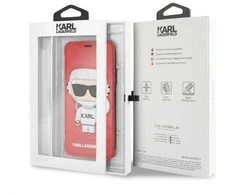 Apple iPhone X / XS Karl Lagerfeld dėklas Karl Space Cosmonaut raudonos spalvos
