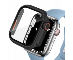 Apple Watch 10 (46MM) Tech-Protect Defense360 dėklas laikrodžiui juodos ir oranžinės spalvos