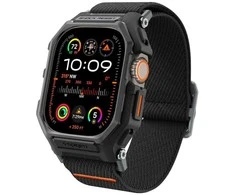 Apple Watch Ultra (49mm) Spigen Lite Fit ”Pro” dėklas laikrodžiui matinės juodos spalvos