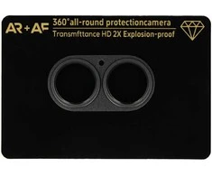 Toptel Apsauginis stiklas Aluminum Metal Camera Full Cover Lens on camera skirtas Apple iPhone 17 juodas (camera island)