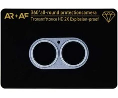 Toptel Apsauginis stiklas Aluminum Metal Camera Full Cover Lens on camera skirtas Apple iPhone 17 mist mėlynas (camera island)