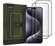 Apsauginis stiklas Apple iPhone 16 Pro HOFI Glass Pro+ 2-pack juodas