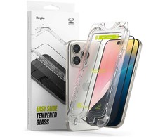 Ringke Easy Slide 2-pack Juodas Frame Apsauginis stiklas skirtas Apple iPhone 16 Pro Max
