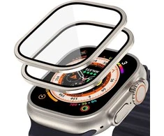 Apsauginis stiklas Apple Watch Ultra 1 / 2 (49mm) Hofi Glass Ring 2 vnt. (Titanium)