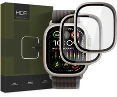 Apsauginis stiklas Apple Watch Ultra 1 / 2 (49mm) Hofi Glass Ring 2 vnt. (Titanium)