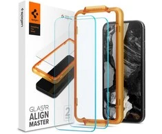 Apsauginis stiklas Google Pixel 8A Spigen ALM Glas.tr 2-pack skaidrus