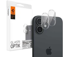 Apsauginis stiklas kamerai Apple iPhone 16 / Apple iPhone 16 Plus Spigen Optik Glas.tr kameros apsauga 2 vnt. Crystal Clear