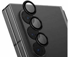 UNIQ Optix Aliuminio Camera LensProtector Samsung Galaxy Z Fold6 F956 shimmer juodas su aplkatoiumi