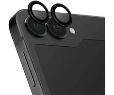 UNIQ Optix Aliuminio Camera Lens Protector Samsung Galaxy Z Flip6 F741 midnight juodas su aplkatoiumi