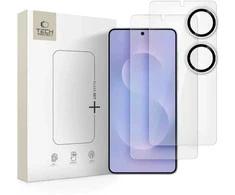 apsauginis stiklas Tech-Protect Glass Set+ 3-pack skirta Samsung Galaxy S25 Edge – skaidrus