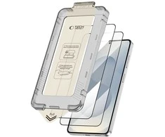 Apsauginis stiklas Tech-Protect Quick Set+ 2-pack Samsung Galaxy S26+ Plus juodos spalvos
