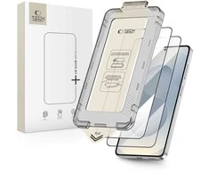 Apsauginis stiklas Tech-Protect Quick Set+ 2-pack Samsung Galaxy S26+ Plus juodos spalvos