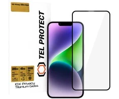 Apsauginis stiklas Tel Protect 10X Privacy Titanium skirtas Apple iPhone 14 (koperta)