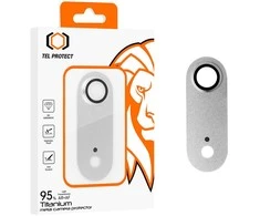 Apsauginis stiklas Tel Protect 95% AR+AF Full Metal Camera Protector on camera skirtas Apple iPhone 17 Air sidabrinis (camera island)