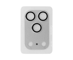 Apsauginis stiklas Tel Protect 95% AR+AF Full Metal Camera Protector on camera skirta Apple iPhone 17 Pro sidabrinis (camera island)