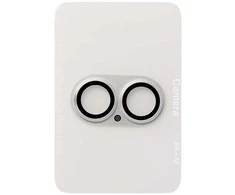 Apsauginis stiklas Tel Protect 95% AR+AF Full Metal Camera Protector on camera skirta Apple iPhone 17 sidabrinis (camera island)