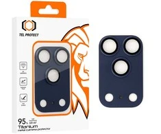 Apsauginis stiklas Tel Protect 95% AR+AF Full Metal Camera Protector on camera skirta Apple iPhone 17 Pro mėlynas (camera island)