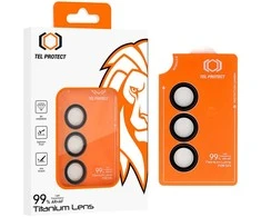 Apsauginis stiklas Tel Protect Titanium Lens 99% AR skirtas Samsung Galaxy S26 juodas (objektyvui 3 vnti)