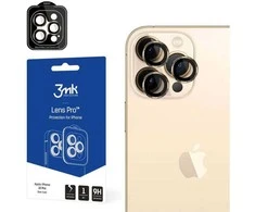 3MK objektyvo apsauga „Apple iPhone 15 Pro 6.1“ tamsi auksinis Kameros objektyvo apsauga su tvirtinimu