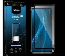 Apsauginis stiklas telefonui 5D Xiaomi Redmi 13C MyScreen Diamond Glass Edge Lite Full Glue juodos spalvos krašteliu