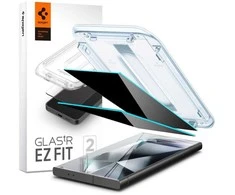 Apsauginis stiklas telefonui Samsung Galaxy S24 Ultra Spigen Glas.tr „EZ Fit” Privacy 2-pack