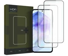 Apsauginis stiklas telefonui Samsung Galaxy A35 5G / A55 5G HOFI Glass Pro+ 2-pack juodos spalvos krašteliu