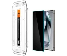 Apsauginis stiklas telefonui Samsung Galaxy S24 Ultra Spigen Glas.tr „EZ Fit” Privacy, 2 vnt.