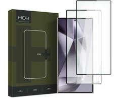 Apsauginis stiklas telefonui Samsung Galaxy S24 Ultra HOFI Glass Pro+ 2-pack juodos spalvos krašteliu