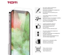 Toti TEMPERED glass 2D screen protector full cover for iPhone 15/15 Pro Transparent
