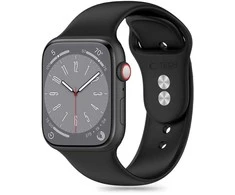 Apyrankė Apple Watch 3 / 4 / 5 / 6 / 7 / 8 / 9 / SE (38 / 40 / 41 MM) Tech-Protect silikoninė juodos spalvos