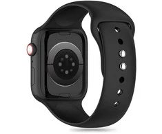 Apyrankė Apple Watch 4 / 5 / 6 / 7 / 8 / 9 / SE / Ultra 1 / 2 (42 / 44 / 45 / 49 MM) Tech-Protect silikoninė juodos spalvos
