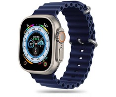 Apyrankė Apple Watch 4 / 5 / 6 / 7 / 8 / 9 / SE / Ultra 1 / 2 (42 / 44 / 45 / 49 mm) Tech-Protect IconBand Pro Midnight mėlynos spalvos