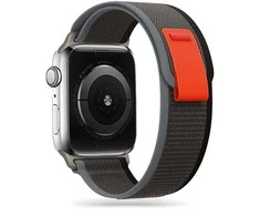 Tech Protect Išmaniojo laikrodžio Apple 4/5/6/7/8/SE/ULTRA nailoninis dirželis, Juodos spalvos, 42/44/45/49mm