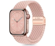 Apyrankė Apple Watch 4 / 5 / 6 / 7 / 8 / 9 / SE / Ultra 1 / 2 (42 / 44 / 45 / 49 mm) Tech-Protect Nylonmag Dusty Rose rožinės spalvos