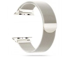 Apyrankė Apple Watch 8 / 9 / 10 / 11 / SE / Ultra (44 / 45 / 46 / 49 mm) Tech-Protect Milaneseband Starlight