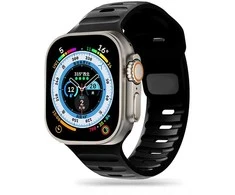 Apyrankė Apple Watch 4 / 5 / 6 / 7 / 8 / SE / Ultra (42 / 44 / 45 / 49 mm) Tech-Protect Iconband Line juodos spalvos