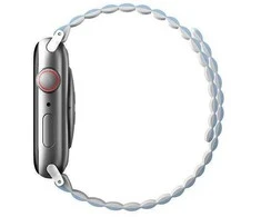 UNIQ dirželis Revix Apple Watch Series 4/5/6/7 / SE 42/44 / 45mm. Apverčiamas, Magnetinis, baltai mėlynos spalvos