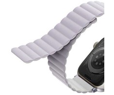 Uniq Išmaniojo laikrodžio Apple Watch 4/5/6/7/SE magnetinis/dvipusis dirželis, Rausvos/Baltos spalvos, 40/41mm