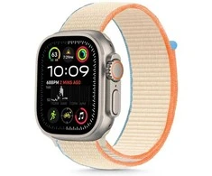 Apyrankė Apple Watch 6 / 7 / 8 / 9 / 10 / SE (40 / 41 / 42 mm) Tech-Protect Nylon Kreminis