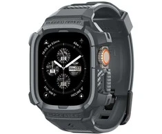 Spigen Rugged Armor Pro – Strap with case for Apple Watch Ultra 49 mm (Dark Pilkas)