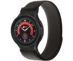 Apyrankė Galaxy Watch 4 (40mm) / (44mm) / Galaxy Watch 4 CLASSIC (42mm) / (46mm) / Galaxy Watch 5 (40mm) / (44mm) / Galaxy Watch 5 Pro (45mm) / Galaxy Watch 6 (40mm) / (44mm) / Galaxy Watch 6 CLASSIC (43mm) / (47mm) Tech-Protect Nylon oranžinės ir juodos spalvos