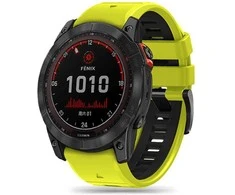 Apyrankė Garmin Fenix 3 / 5X / 3HR / 5X Plus / 6X / 6X Pro / 7X Tech-Protect IconBand lime-juodos spalvos