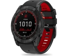 Išmaniojo laikrodžio dirželis Tech-Protect, skirtas Garmin Fenix 3/5X/3HR/5X Plus/6X/6X Pro/7X, Juodos ir raudonos spalvų